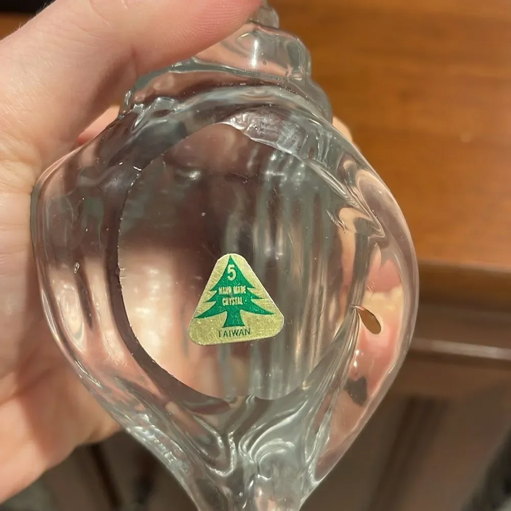 Clear art glass shell